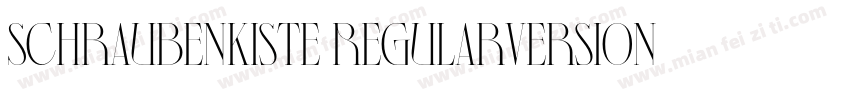 Schraubenkiste RegularVersion 0002字体转换